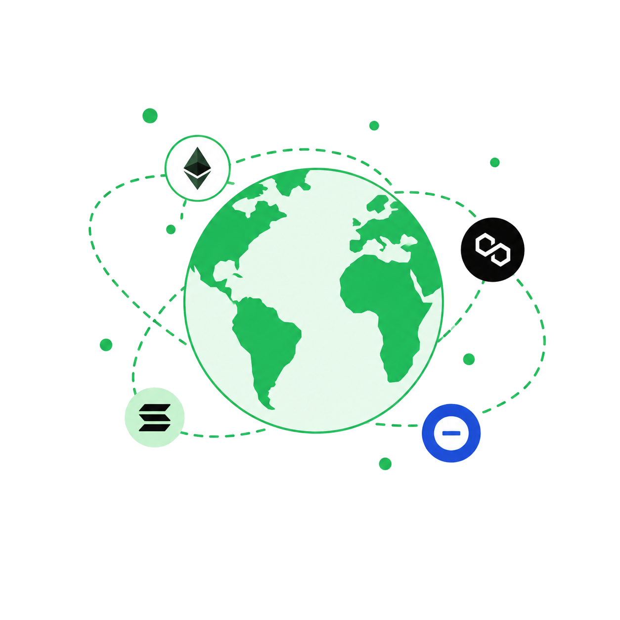 Interchain globe illustration